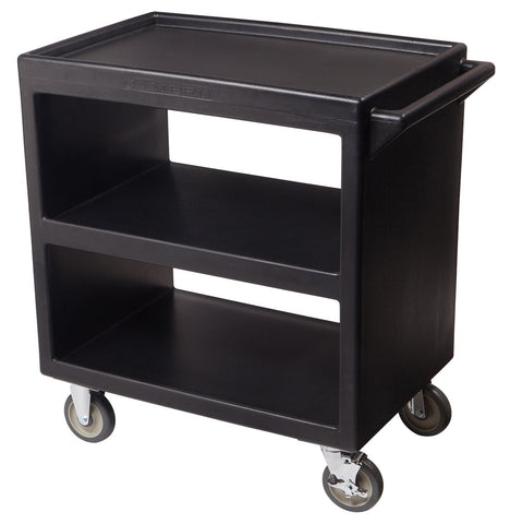 Cambro Open Service Cart, Black, 33 1/4 x 20 x 34 5/8 inch.