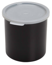 Crock With Lid, Black, 1.5 Quart -- 6 per case.