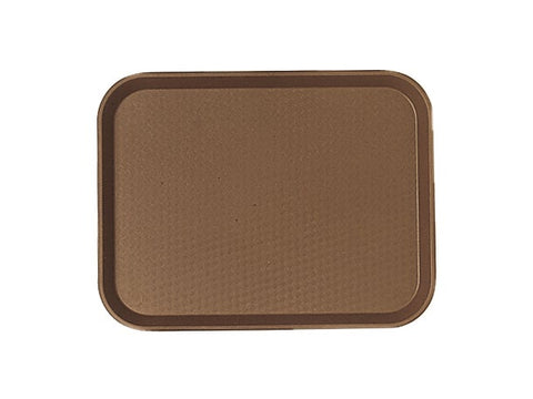 Cambro Fast Food Tray, Brown, 10 7/16 X 13 9/16 inch -- 24 per case.