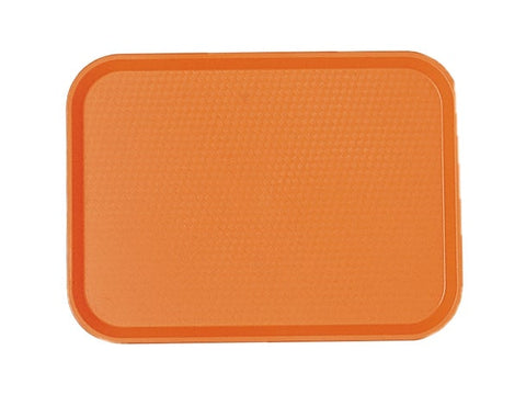 Cambro Fast Food Tray, Orange, 11 7/8 X 16 1/8 inch -- 24 per case.