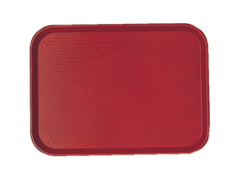 Cambro Fast Food Tray, Cranberry, 13 13/16 X 17 3/4 inch -- 12 per case.