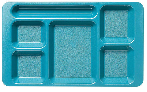 Cambro Polycarbonate Compartment Tray, Teal, 9 x 15 inch -- 24 per case