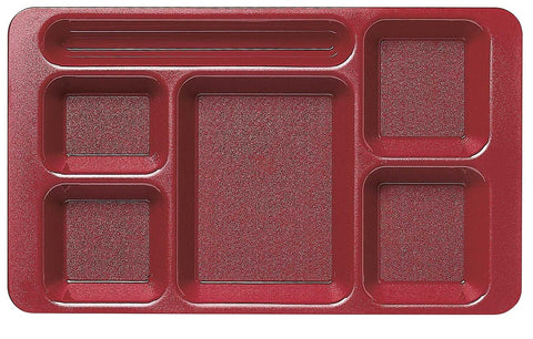 Cambro Polycarbonate Compartment Tray, Cranberry, 9 x 15 inch -- 24 per case