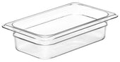 Camwear One Fourth Size Food Pan, Clear, 1.8 Quart -- 6 per case