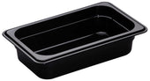 Camwear One Fourth Size Food Pan, Black, 1.8 Quart -- 6 per case