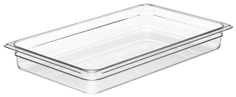 Camwear Full Size Food Pan, Clear, 12 3/4 X 20 7/8 inch -- 6 per case