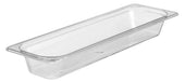 Camwear Half Size Long Food Pan, Clear, 3.2 Quart -- 6 per case.