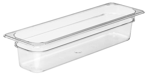 Camwear Half Size Long Food Pan, Clear, 5.3 Quart -- 6 per case.