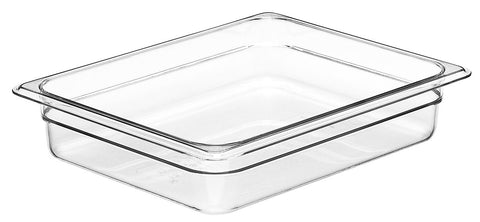 Camwear Half Size Food Pan, Clear, 10 7/16 x 12 3/4 inch -- 6 per case
