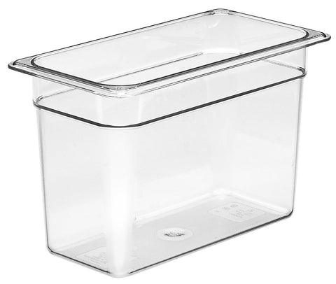 Camwear One Third Size Food Storage Pan, Clear, 8 inch -- 6 per case.