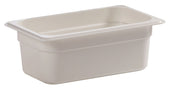 Camwear One Fourth Size Food Pan, White, 2.7 Quart -- 6 per case