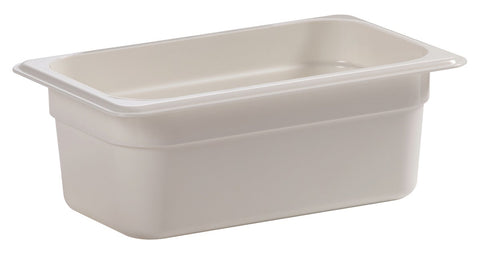 Camwear One Fourth Size Food Pan, White, 2.7 Quart -- 6 per case