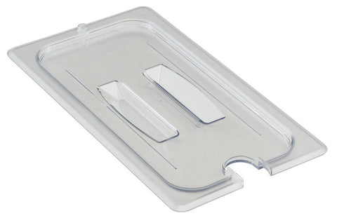 Camwear Clear Cover with Handle Only for One Third Size Food Pan, 6 15/16 x 12 3/4 inch -- 6 per case