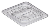 Cambro Camwear Clear Polycarbonate Solid FlipLid Only, 6 3/8 x 6 15/16 inch -- 6 per case.