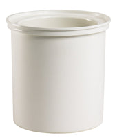 Coldfest Round Crock, White, 1.8 Quart.