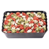 ShowFest Rectangular Scallop Display Bowl, Black, 4.5 Quart -- 6 per case.