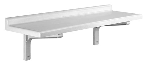 Cambro Camshelving Speckled Gray Solid Wall Shelf, 48 inch Long.
