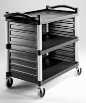 Cambro Single Shelf Panel Set Only, Black, 31 5/8 x 17 3/4 x 11 3/4 inch.