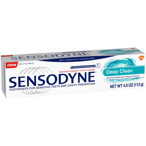 Sensodyne Deep Clean Toothpaste, 4 Ounce -- 12 per case.