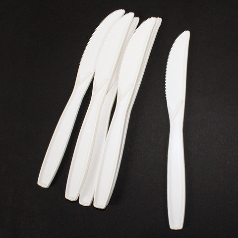 Galli Green Cornstarch Natural Dinner Knife -- 1000 per case.