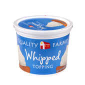 Quality Farms Ready to Use Whipped Topping Bowl, 16 Ounce -- 12 per case.