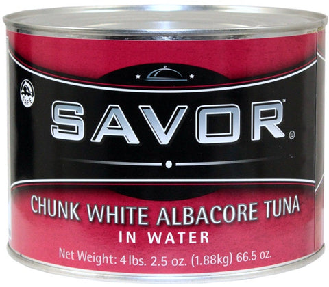 Savor Imports Albacore Tuna in Water, 66.5 Ounce -- 6 per case.