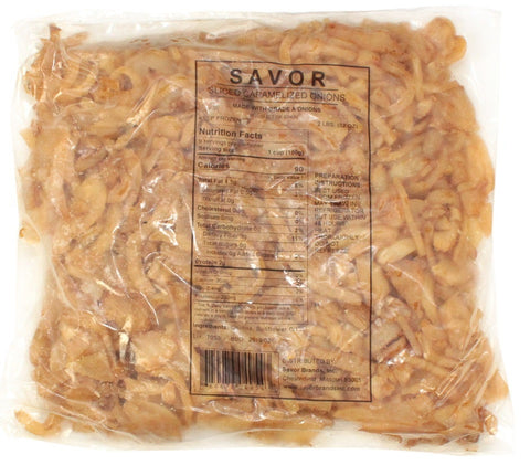 Savor Imports Caramelized Sliced Onion, 2 Pound -- 12 per case.