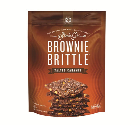 Sheila Gs Salted Caramel Brownie Brittle, 5 Ounce -- 12 per case.