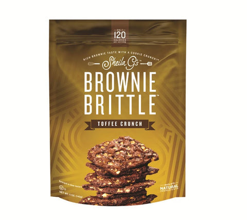 Sheila Gs Toffee Crunch Brownie Brittle, 5 Ounce -- 12 per case.