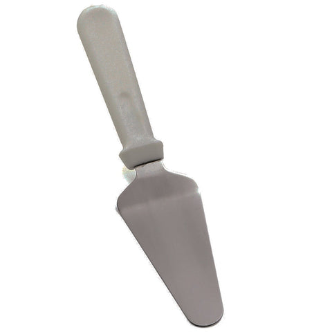 Tablecraft Stainless Steel Pie/Pizza Server with White ABS Handle, 11 inch.