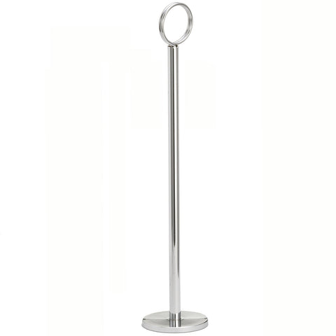 Tablecraft Chrome Plated Table Number Stand, 12 inch.