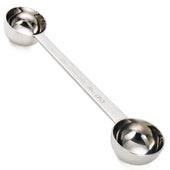 Tablecraft 18/8 Stainless Steel Mirror Finish Double Coffee Scoop, 1 and 2 Tablespoon.