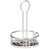 Tablecraft 5.95 inch Diameter Stainless Steel Condiment Versa Rack -- 2 per case.