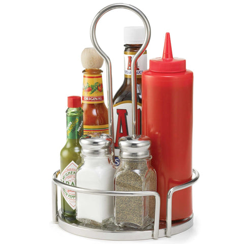 Tablecraft Stainless Steel Versa Condiment Rack, 7.8 inch -- 2 per case.