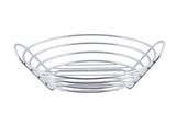 Tablecraft Chrome Plated Oval Display Basket, 12 x 3.2 inch
