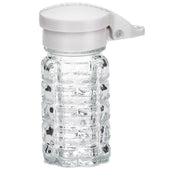 Tablecraft White ABS Top Salt and Pepper Shaker, 1.5 Ounce -- 24 per case