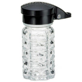 Tablecraft Black ABS Top Salt and Pepper Shaker, 1.5 Ounce -- 24 per case