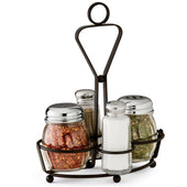 Tablecraft Black Powder Coated Metal Heavyweight Combo Rack, 1 5/8 inch -- 6 per case.