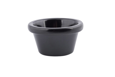 Tablecraft Vertigo Collection Black Melamine Ramekin, 3 Ounce -- 12 per case