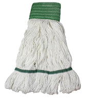 Impact Products Natural/Green Medium Saddle Type Looped End Wet Mop with Tailband -- 12 per case.
