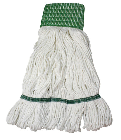Impact Products Natural/Green Medium Saddle Type Looped End Wet Mop with Tailband -- 12 per case.