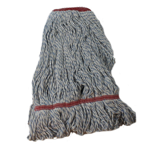 Impact Products Blue and White Large Rayon Saddle Type Looped End Finish Mop -- 12 per case.