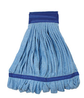 Impact Products Microfiber Technologies Blue Medium Tube Wet Mop with Canvas Headband, 400 Gram -- 12 per case.