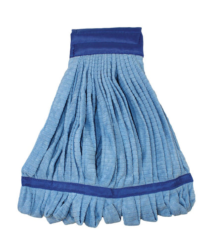 Impact Products Microfiber Technologies Blue Medium Tube Wet Mop with Canvas Headband, 400 Gram -- 12 per case.