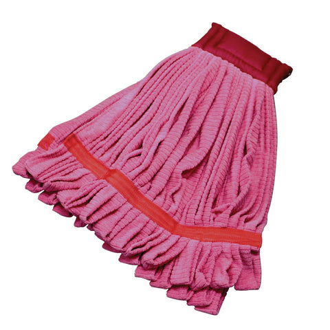 Impact Products Microfiber Technologies Red Medium Tube Wet Mop, 400 Gram -- 12 per case.