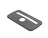 Impact Products Value Plus Gray Recycle 23 Gallon Slim Container Lid Only, 21 x 10 3/4 inch -- 4 per case.