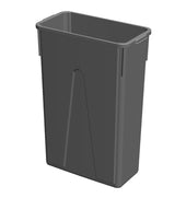 Impact Products Value Plus Gray Slim Container, 23 Gallon -- 4 per case.