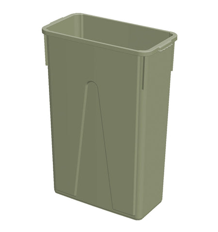 Impact Products Value Plus Beige Slim Container, 23 Gallon -- 4 per case.