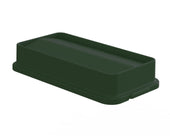 Impact Products Value Plus Green 23 Gallon Slim Container Swing Lid Only, 21 x 10.75 x 3.75 inch -- 4 per case.