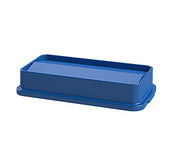 Impact Products Value Plus Blue 23 Gallon Slim Container Swing Lid Only, 21 x 10.75 x 3.75 inch -- 4 per case.